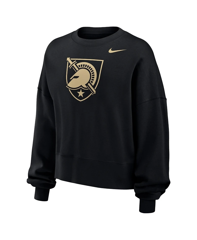 Nike Women's Black Army Knights Phoenix Fleece Pullover Sweatshirt