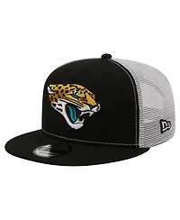 New Era Men's Black Jacksonville Jaguars Core Team 9FIFTY Trucker Snapback Hat