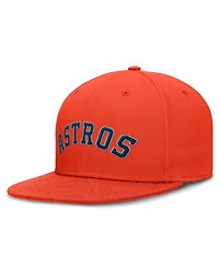 Nike Men's Orange Houston Astros Wordmark Dri-fit Round Bill True Fitted Hat