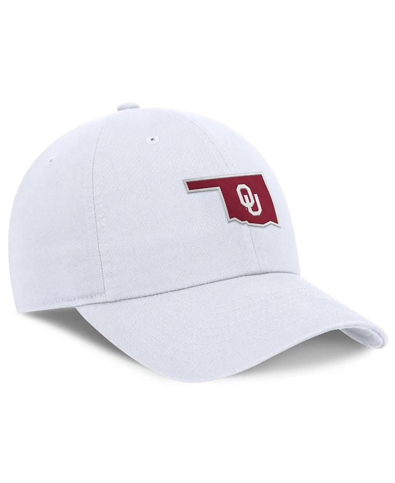 Jordan Men's White Oklahoma Sooners Club Dri-fit Adjustable Hat