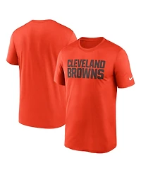 Nike Men's Orange Cleveland Browns Primetime Legend Wordmark Dri-fit T-Shirt