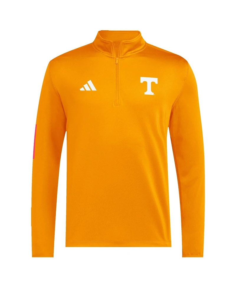 Adidas Men's Tennessee Orange Volunteers 2026 Sideline Ultimate 365 Woven Quarter-Zip Pullover Sweatshirt