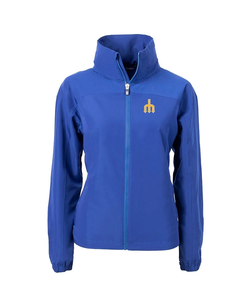 Cutter & Buck Women's Royal Seattle Mariners Charter Eco Full-Zip Jacket