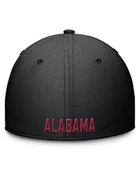 Nike Men's Black Alabama Crimson Tide Rise Swoosh Dri-fit Flex Hat