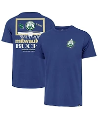'47 Brand Men's ''47 Brand Royal Milwaukee Bucks City Edition Backboard T-Shirt