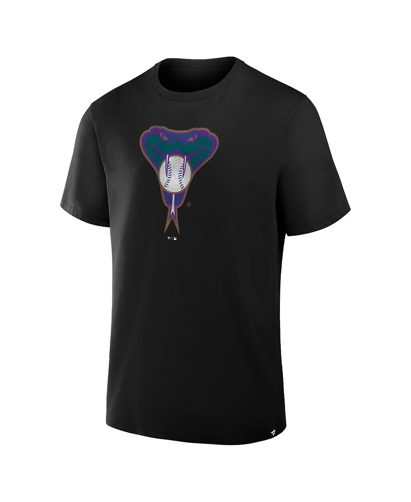 Fanatics Men's Black Arizona Diamondbacks Vintage Logo Legacy T-Shirt