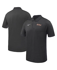 Nike Men's Black Oklahoma State Cowboys Victory Stripe Dri-fit Polo Shirt