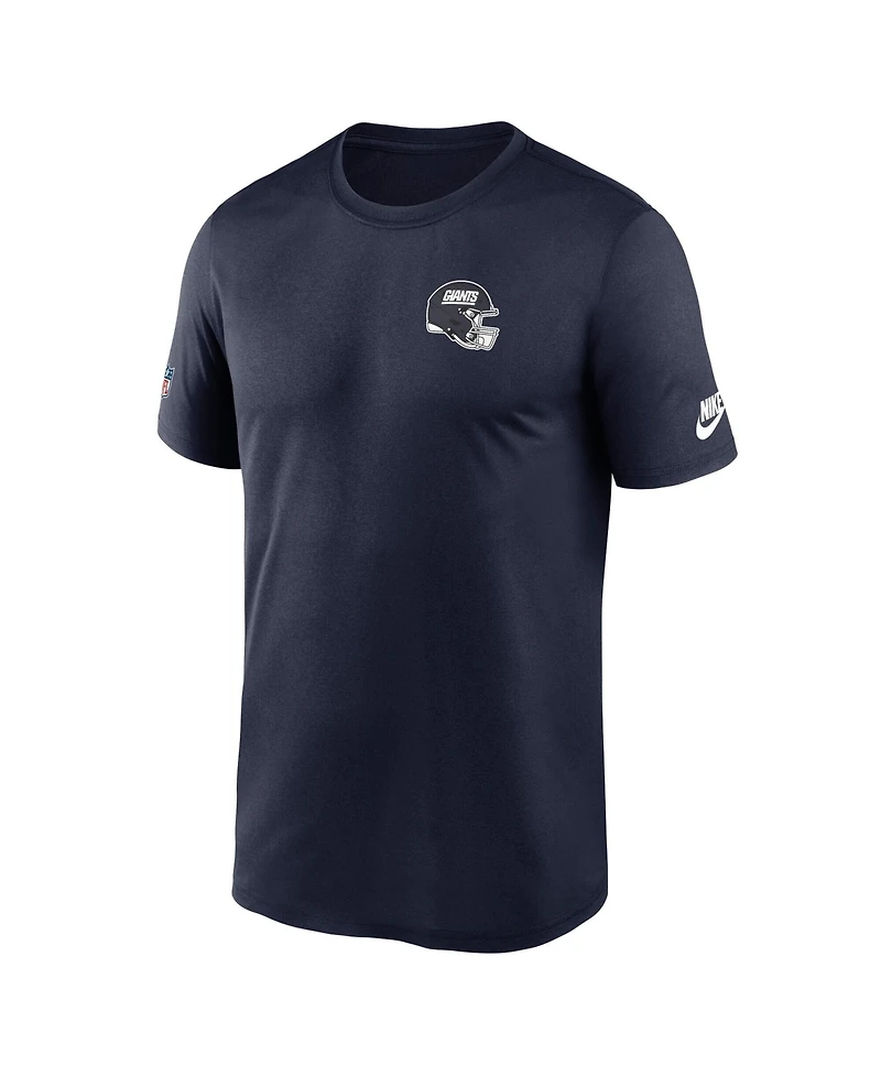 Nike Men's Navy New York Giants Alt Legend Small Logo Dri-fit T-Shirt