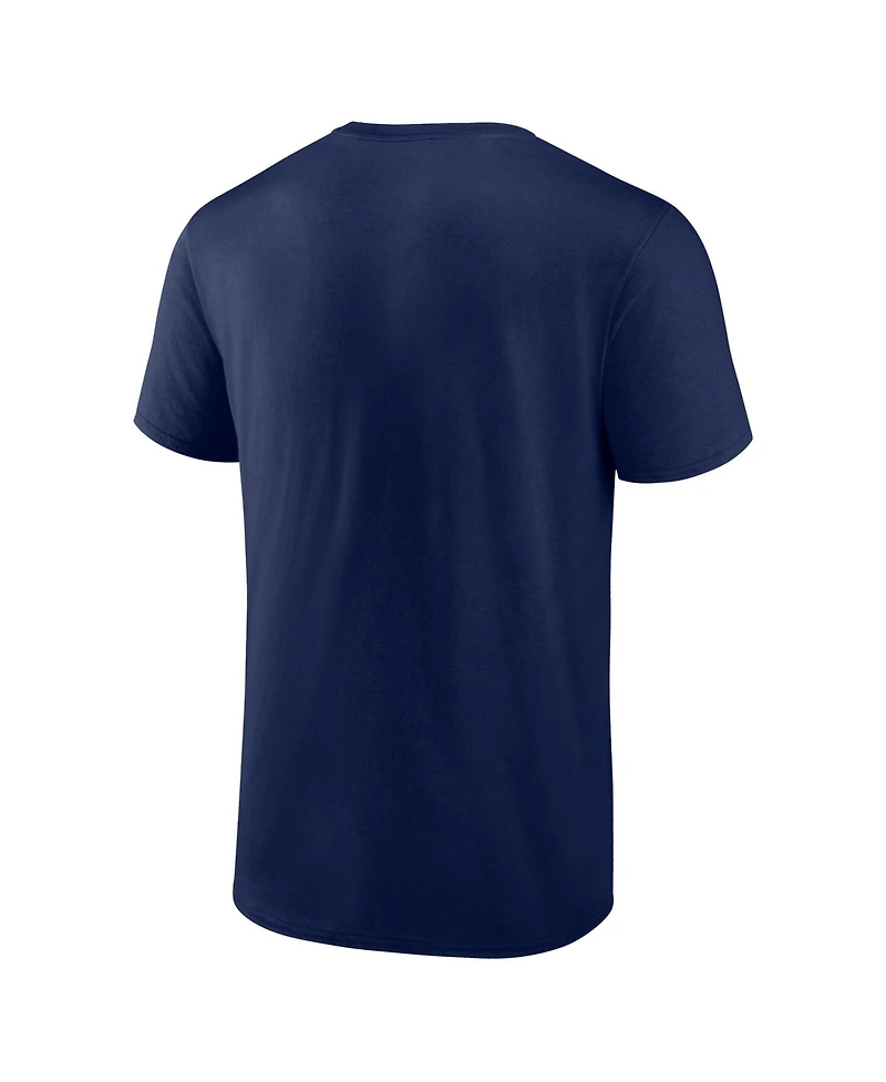 Logo Athletic Men's Navy Denver Broncos Cotton Victory Arch T-Shirt