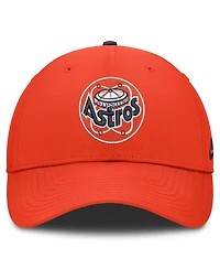 Nike Men's Orange Houston Astros Cooperstown Club Dri-fit Adjustable Hat