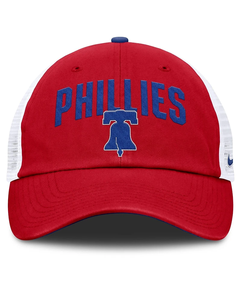 Nike Men's Red Philadelphia Phillies Primetime Club Adjustable Trucker Hat