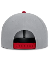 Nike Men's Gray/Red Philadelphia Phillies Primetime Pro Dri-fit Snapback Hat