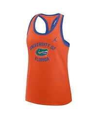 Jordan Women's Orange Florida Gators Uni Name Tri-Blend Dri-fit Racerback Tank Top