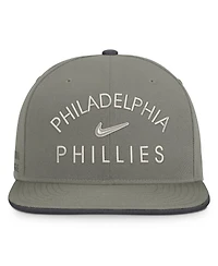 Nike Men's Olive Philadelphia Phillies Pro Dri-fit Snapback Hat