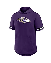 Fanatics Men's Purple Baltimore Ravens Optimal Play Short Sleeve Hooded T-Shirt