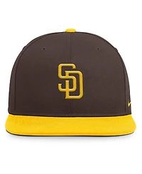 Nike Men's Brown/Gold San Diego Padres Primetime Pro Dri-fit Snapback Hat