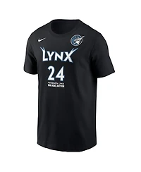 Nike Men's Napheesa Collier Black Minnesota Lynx Name & Number Rebel Edition T-Shirt