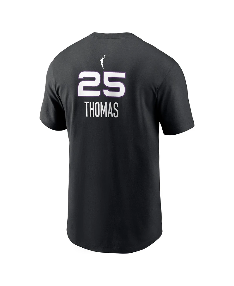 Nike Men's Alyssa Thomas Black Phoenix Mercury Name & Number Rebel Edition T-Shirt