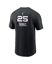 Nike Men's Alyssa Thomas Black Phoenix Mercury Name & Number Rebel Edition T-Shirt