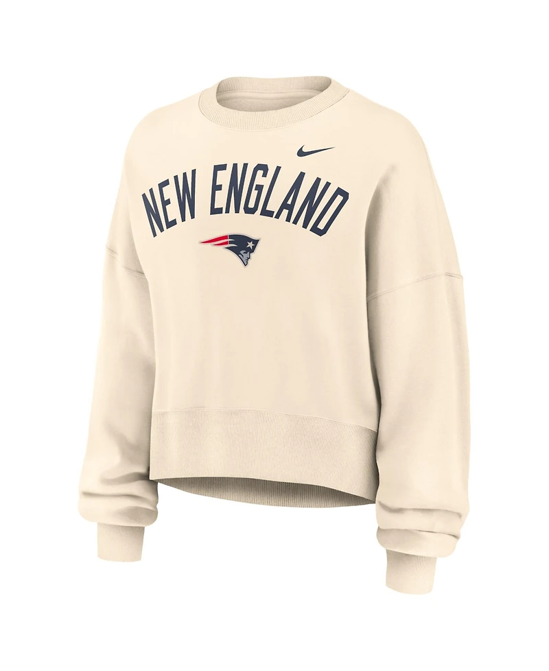 Nike Women's New England Patriots Legacy Arch Phoenix Oversized Fleece Sweatshirt