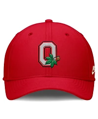 Nike Men's Scarlet Ohio State Buckeyes Dri-fit Vintage Rise Swooshflex Flex Hat