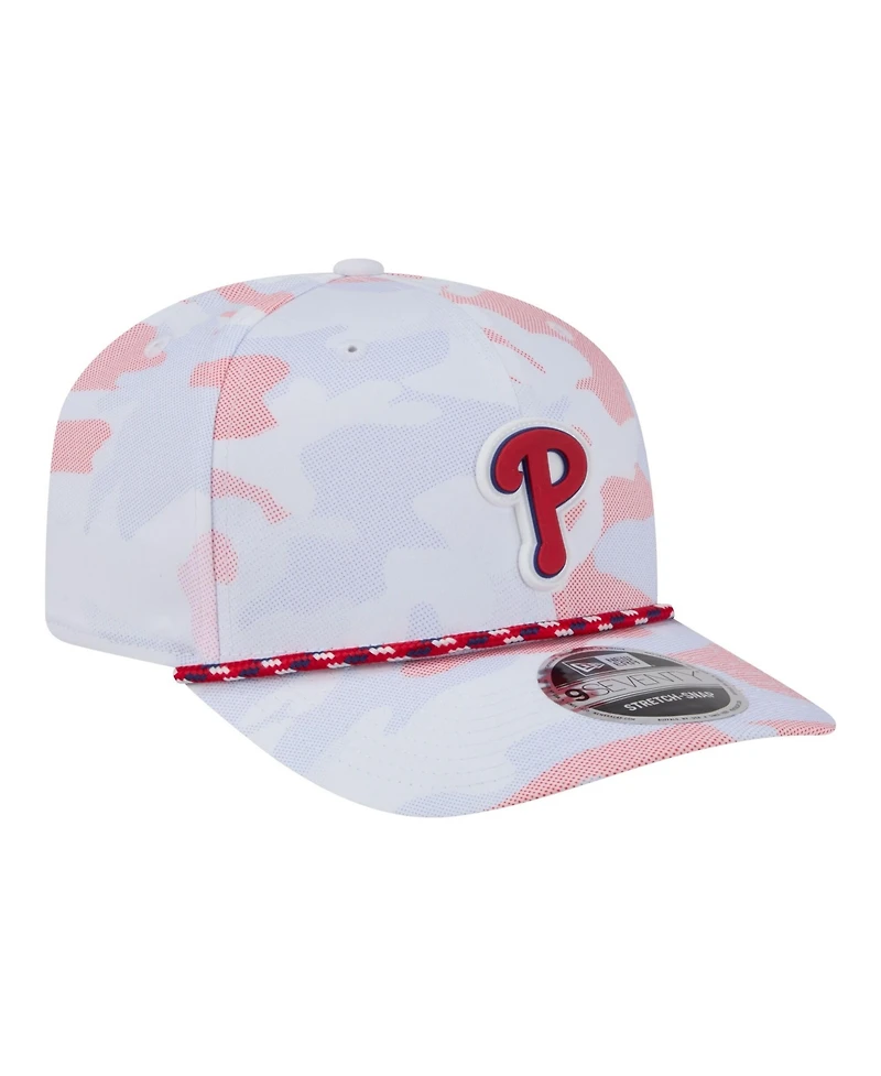 New Era Men's White Philadelphia Phillies Camo Rope 9SEVENTY Adjustable Hat