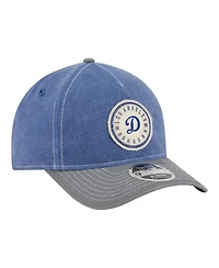 New Era Men's Royal/Gray Los Angeles Dodgers Felt M-Crown 9FORTY Adjustable Hat