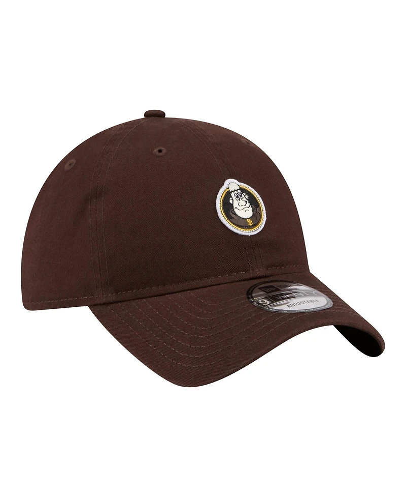 New Era Men's Brown San Diego Padres Mascot 9TWENTY Adjustable Hat