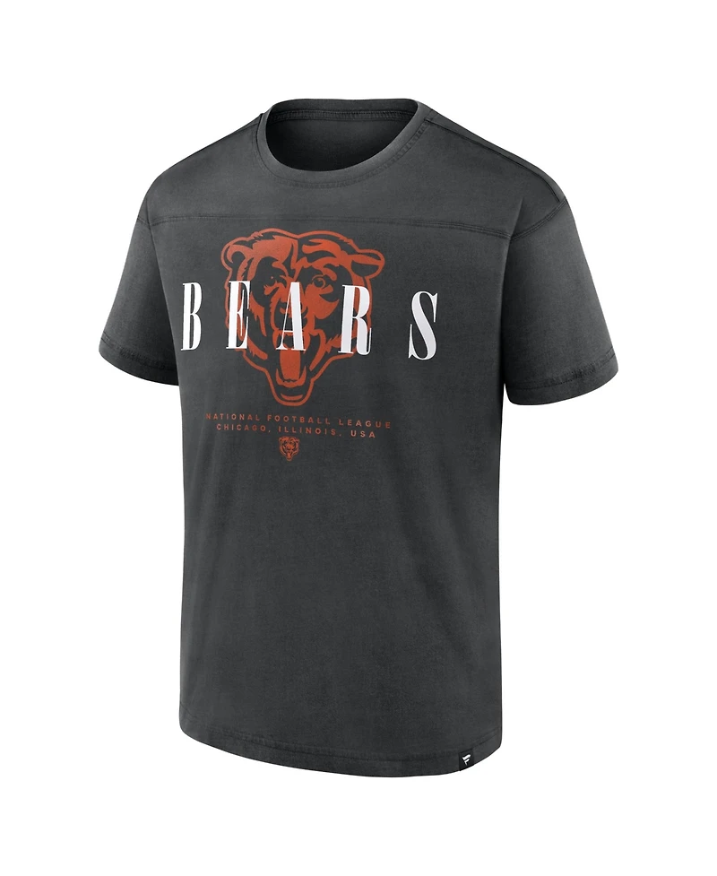 Fanatics Men's Black Chicago Bears Endzone Dance Relaxed Fashion T-Shirt