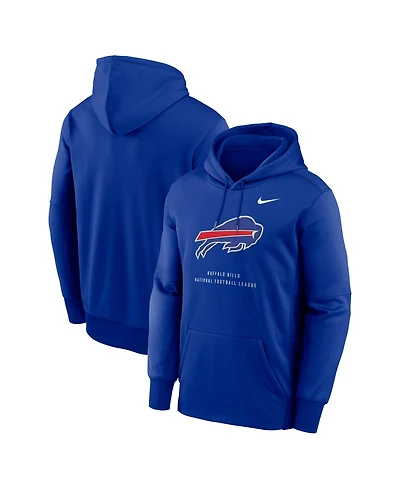 Nike Men's Royal Buffalo Bills Toss Sweep Therma-fit Hoodie