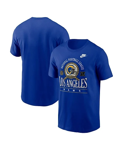 Nike Men's Royal Los Angeles Rams Rewind Team Spirit Essential Cotton T-Shirt