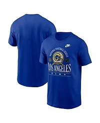 Nike Men's Royal Los Angeles Rams Rewind Team Spirit Essential Cotton T-Shirt