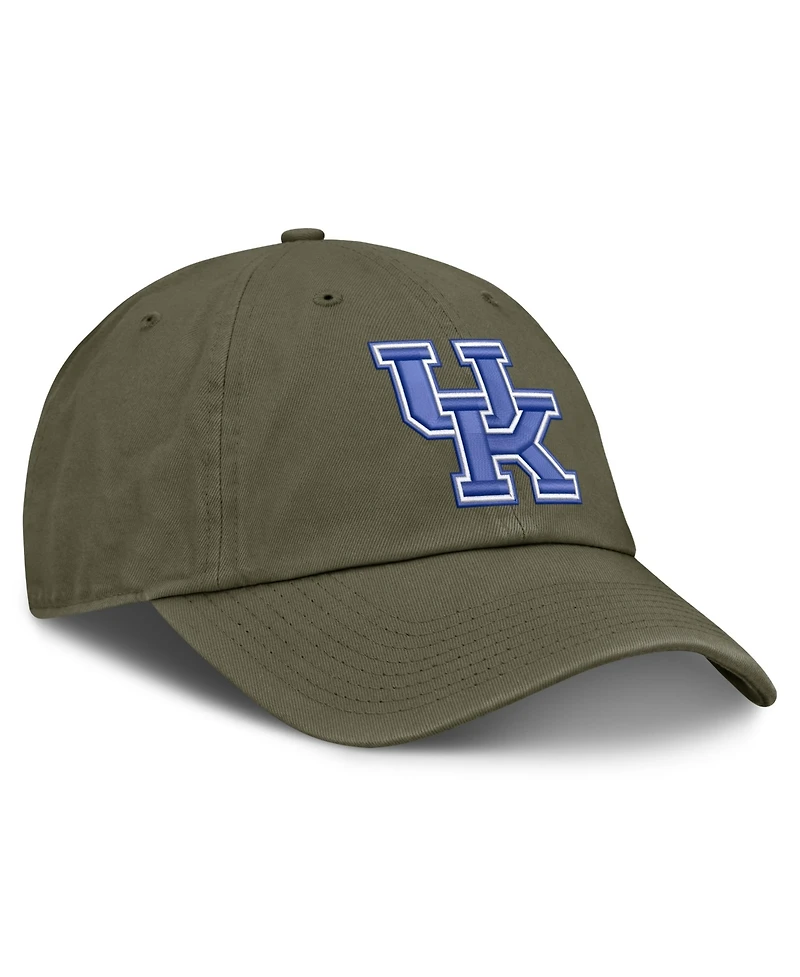 Nike Men's and Women's Olive Kentucky Wildcats Primetime Club Adjustable Hat