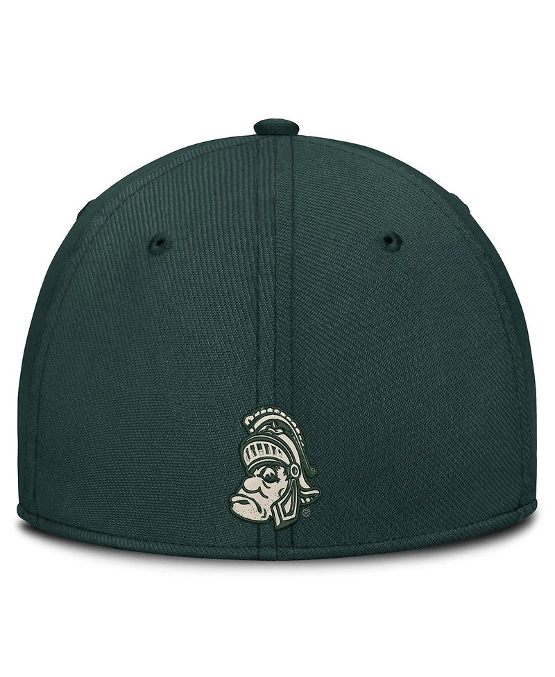 Nike Men's Natural/Forest Green Michigan State Spartans Legacy Swooshflex Dri-fit Hat