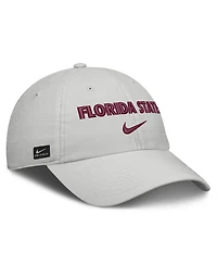 Nike Men's and Women's Gray Florida State Seminoles 2026 On-Field Gameday Club Adjustable Hat
