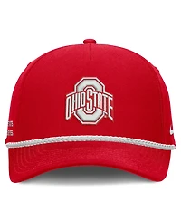 Nike Men's and Women's Scarlet Ohio State Buckeyes Rope Rise Adjustable Hat