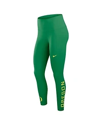 Nike Women's Green Oregon Ducks Zenvy High Rise Dri-fit 7/8 Leggings