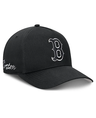Nike Men's Black Boston Red Sox Rise Dri-fit A-Frame Adjustable Hat