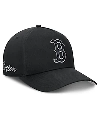 Nike Men's Black Boston Red Sox Rise Dri-fit A-Frame Adjustable Hat