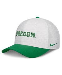 Nike Men's and Women's White/Green Oregon Ducks Primetime Rise Adjustable Hat