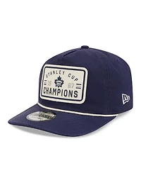 New Era Men's Navy Toronto Maple Leafs Throwback Stanley Cup Champions Side Patch 19TWENTY Adjustable Hat