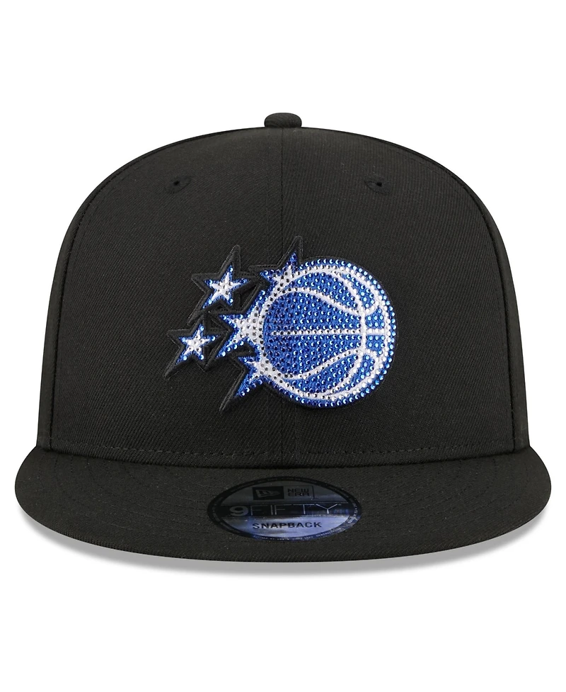 New Era Men's Black Orlando Magic 2026 Nba Draft Crystal 9FIFTY Snapback Hat