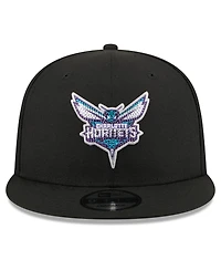 New Era Men's Black Charlotte Hornets 2026 Nba Draft Crystal 9FIFTY Snapback Hat