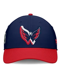 Fanatics Men's Navy/Red Washington Capitals Flex Fit Hat