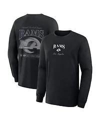 Fanatics Men's Black Los Angeles Rams Midnight Falls Long Sleeve T-Shirt