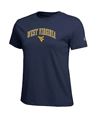 Champion Women's Navy West Virginia Mountaineers Arched Over Logo T-Shirt