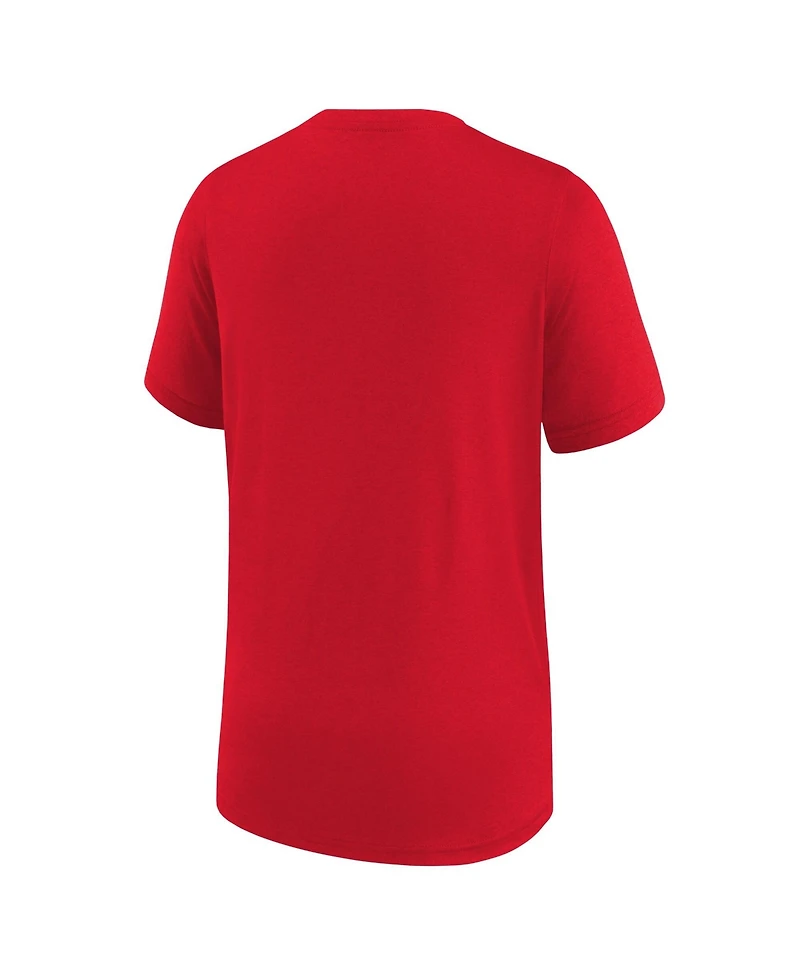 Nike Big Boys and Girls Red Buffalo Bills Icon Legend Dri-fit T-Shirt