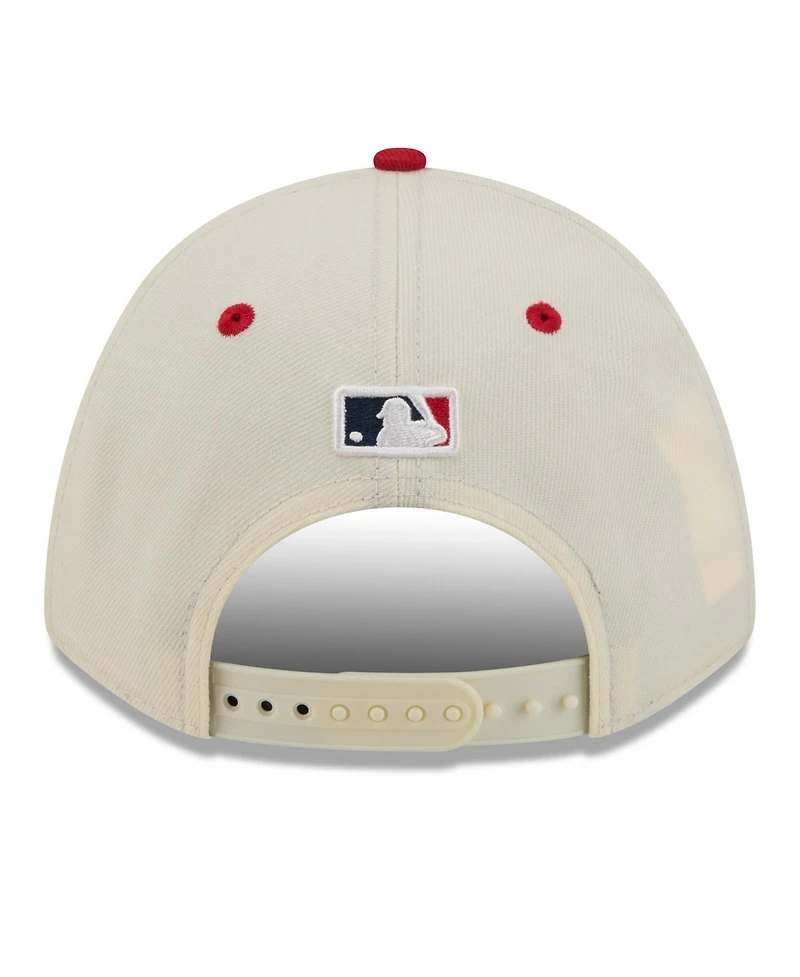 New Era Big Boys and Girls Cream/Red Cincinnati Reds Usa 250 9FORTY M-Crown Adjustable Hat