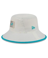 New Era Men's Cream Miami Dolphins 2026 Nfl Training Camp Sport Bucket Hat