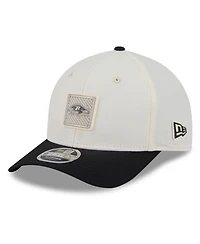 New Era Men's Cream/Black Baltimore Ravens 2026 Nfl Training Camp 9FORTY Adjustable Hat
